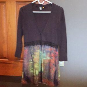 Anthropologie cotton polyester cardigan